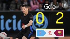 La Liga: Celta de Vigo vs Barcelona, Golo 0-2 Lewandowski (2024-2025)