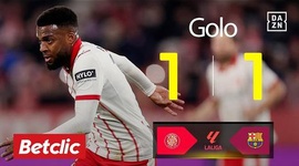 La Liga: Girona vs Barcelona, Golo 1-1 Lemar (2025-2026)