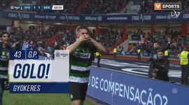Allianz Cup: Sporting vs Benfica, Golo 1-1 Gyokeres (g.p.) (2024-2025)