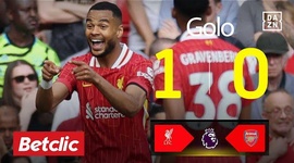 Premier League: Liverpool vs Arsenal, Golo 1-0 Gakpo (2024-2025)