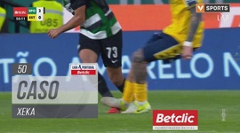 Liga Portugal Betclic: Sporting vs Estoril, Cartão Amarelo Xeka, 50' (2024-2025)