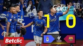 La Liga: Oviedo vs Barcelona, Golo 1-0 Alberto Reina (2025-2026)