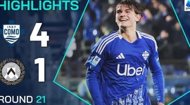 Serie A: Como 4 - 1 Udinese (2024-2025)