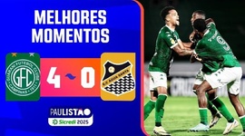 Campeonato Paulista: Guarani 4 - 0 Água Santa (2025)
