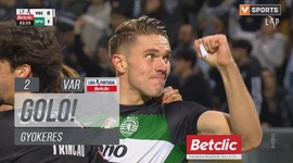 Liga Portugal Betclic: V. Guimarães vs Sporting, Golo 0-1 Gyokeres (VAR) (2024-2025)