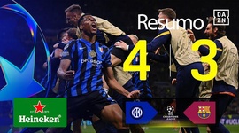 Liga Campeões: Inter 4 - 3 a.p Barcelona (2024-2025)