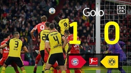 Bundesliga: Bayern München vs Dortmund, Golo 1-0 Harry Kane (2025-2026)