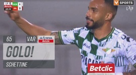 Liga Portugal Betclic: Moreirense vs Gil Vicente, Golo 1-2 Schettine (2024-2025)