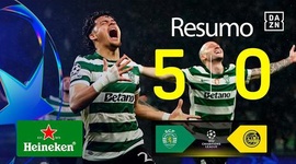 Liga Campeões: Sporting 5 - 0 a.p Bodo (2025-2026)