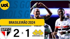 Brasileirão: São Paulo 2 - 1 Criciúma (2024)