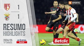 Liga Portugal Betclic: AVS SAD 1 - 1 Benfica (2024-2025)