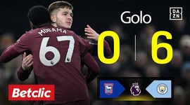 Premier League: Ipswich Town vs Man City, Golo 0-6 McAtee (2024-2025)