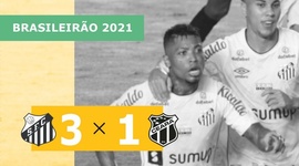 Brasileirão: Santos 3 - 1 Ceará (2021)