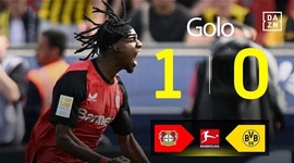 Bundesliga: Leverkusen vs Dortmund, Golo 1-0 Frimpong (2024-2025)