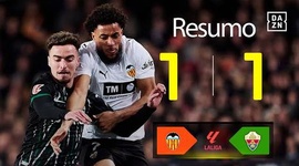 La Liga: Valência 1 - 1 Elche (2025-2026)