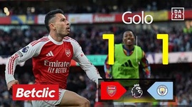 Premier League: Arsenal vs Man City, Golo 1-1 Martinelli (2025-2026)