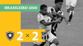 Brasileirão: Botafogo 2 - 2 Ceará (2020)
