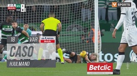 Liga Portugal Betclic: Sporting vs Farense, Caso Hjulmand (VAR), 18' (2024-2025)