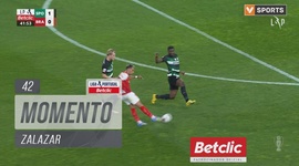 Liga Portugal Betclic: Sporting vs Sp. Braga, Jogada Zalazar, 42' (2024-2025)