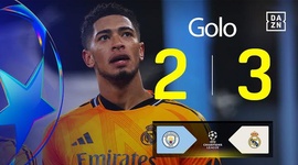 Liga Campeões: Man City vs Real Madrid, Golo 2-3 Bellingham (2024-2025)