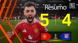 Liga Europa: Man Utd 5 - 4 a.p Lyon (2024-2025)