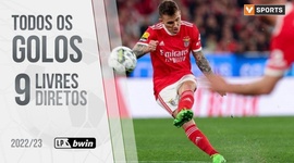 Liga Portugal Bwin: Os 9 golos de livre direto (2022-2023)