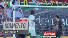 Liga Portugal Betclic: CF Estrela Amadora vs Sporting, Jogada Matheus Reis, 6' (2024-2025)