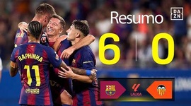 La Liga: Barcelona 6 - 0 Valência (2025-2026)
