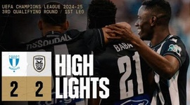 Liga Campeões: Malmo 2 - 2 PAOK (2024-2025)