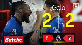 Premier League: Liverpool vs AFC Bournemouth, Golo 2-2 Semenyo (2025-2026)