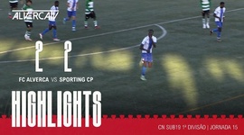 Juniores A S19 I Divisão: Alverca 2 - 2 Sporting (2023-2024)