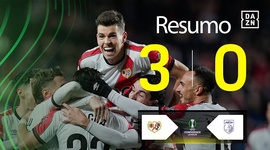 Liga Conferência Europa: Rayo Vallecano 3 - 0 Drita Gjilan (2025-2026)