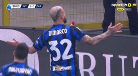 Serie A: Inter vs Parma, Golo 1-0 F. Dimarco (2024-2025)