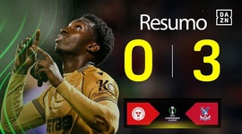 Liga Conferência Europa: Shelbourne 0 - 3 Crystal Palace (2025-2026)