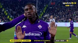 Serie A: Juventus vs Fiorentina, Golo 1-1 M. Kean (2024-2025)