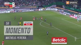 Liga Portugal Betclic: Sporting vs Santa Clara, Jogada Matheus Pereira, 59' (2024-2025)