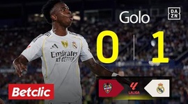 La Liga: Levante vs Real Madrid, Golo 0-1 Vinicius (2025-2026)