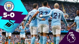 Premier League: Man City 5 - 0 Swansea City (2017-2018)