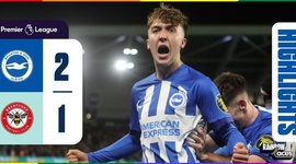 Premier League: Brighton 2 - 1 Brentford (2023-2024)