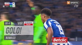 Liga Portugal Betclic: FC Porto vs Sporting, Golo 1-1 Namaso (VAR) (2024-2025)