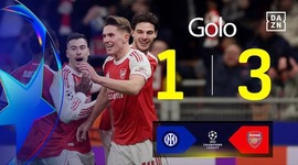 Liga Campeões: Inter vs Arsenal, Golo 1-2 Gyokeres (2025-2026)