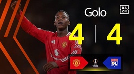 Liga Europa: Man Utd vs Lyon, Golo 4-4 Mainoo (2024-2025)