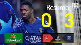 Liga Campeões: Stade Brest 0 - 3 PSG (2024-2025)
