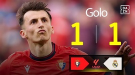 La Liga: Osasuna vs Real Madrid, Golo 1-1 Budimir (2024-2025)