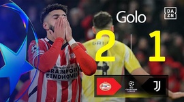 Liga Campeões: PSV vs Juventus, Golo 2-1 Saibari (2024-2025)