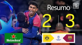 Liga Campeões: Dortmund 2 - 3 Barcelona (2024-2025)