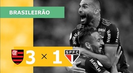 Brasileirão: Flamengo 3 - 1 São Paulo (2022)