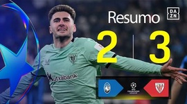 Liga Campeões: Atalanta 2 - 3 Athletic Bilbao (2025-2026)