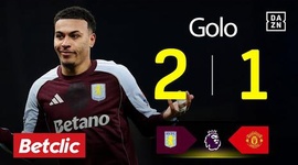 Premier League: Aston Villa vs Man Utd, Golo 2-1 Morgan Rogers (2025-2026)