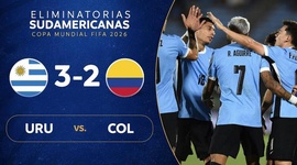 Qualificação Mundial América do Sul: Uruguai 3 - 2 Colômbia (2026)